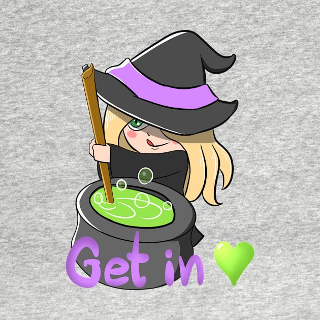 Halloween Witch with Cauldron by daywears